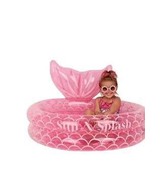 Barbie Pink Mermaid Tail Inflatable Kids Pool